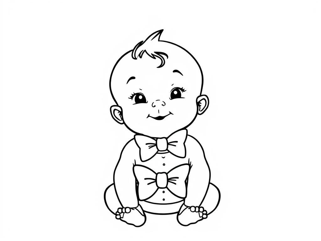 Preview of baby with a bow tie