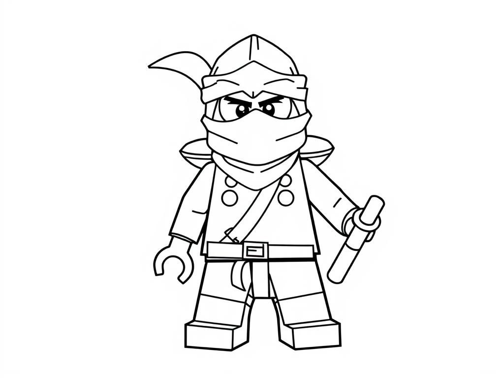 Lego Ninja Coloring Page