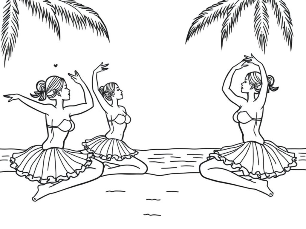 ballerina babes at the beach