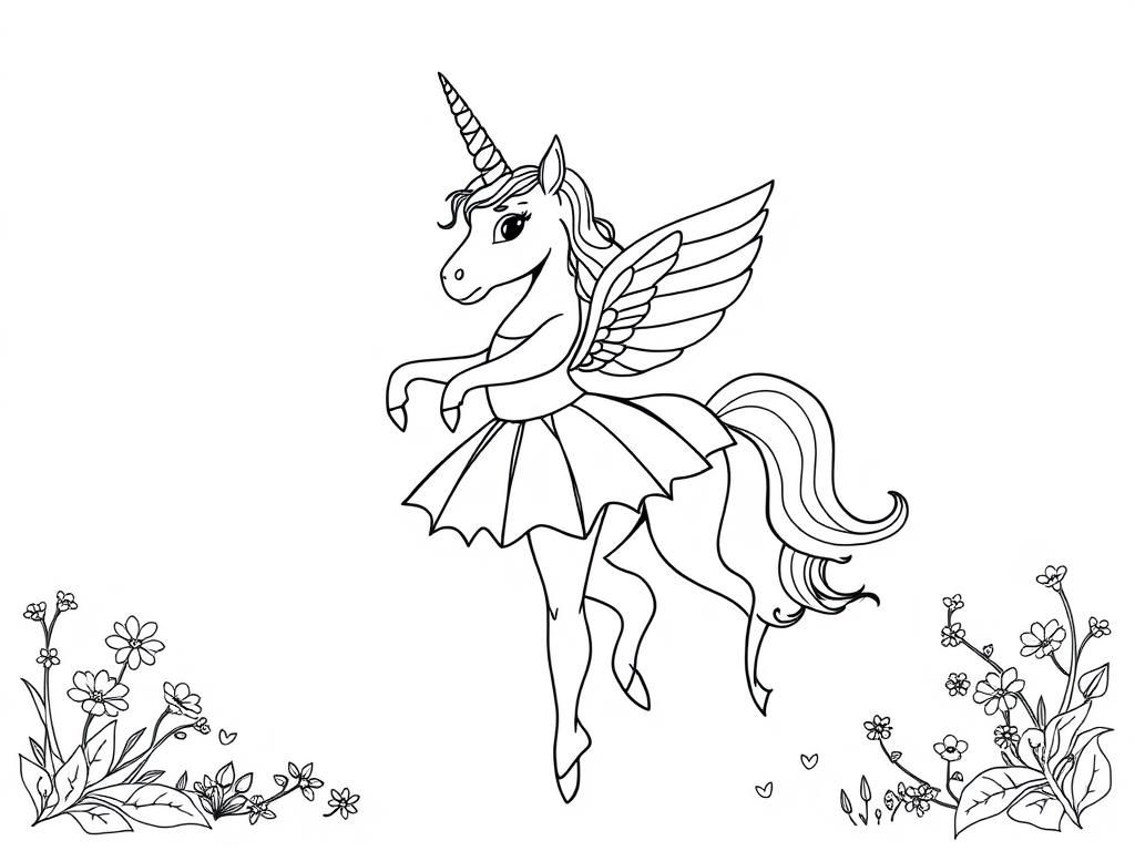 Preview of ballerina with unicorn