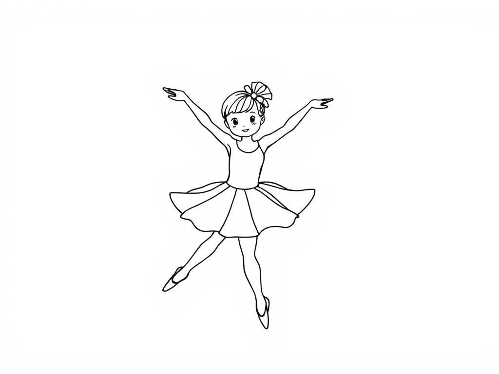 Ballerina Coloring Page