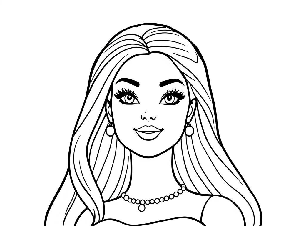 Fashionable Woman Coloring Page