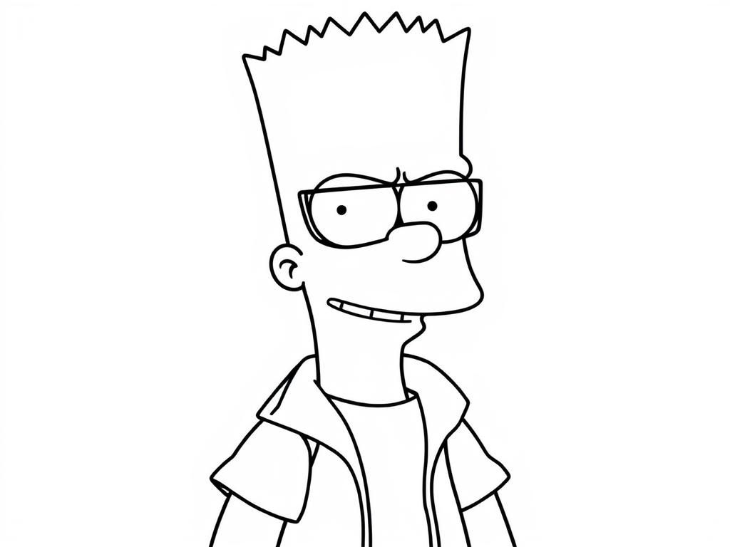 Preview of bart simpson as a gangster
