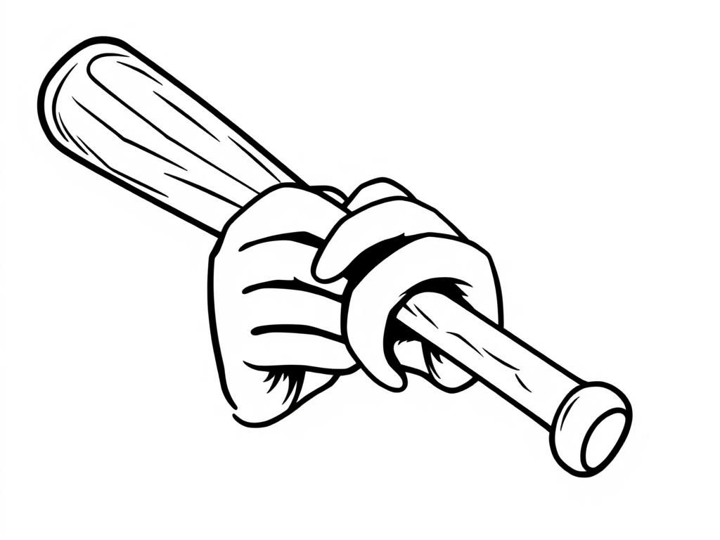 Preview of baseball bat with hands