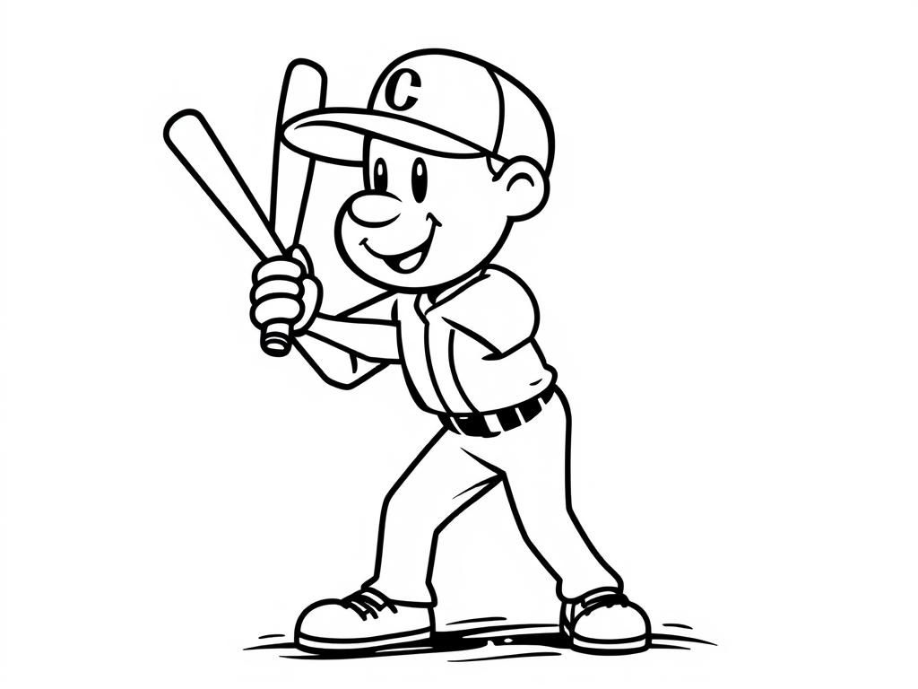 Baseball Coloring Page