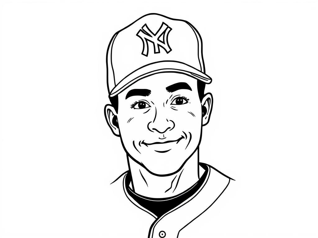 Baseball Player Coloring Page