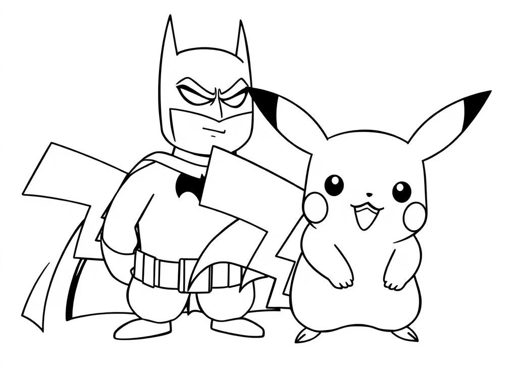 Batman en Pikachu