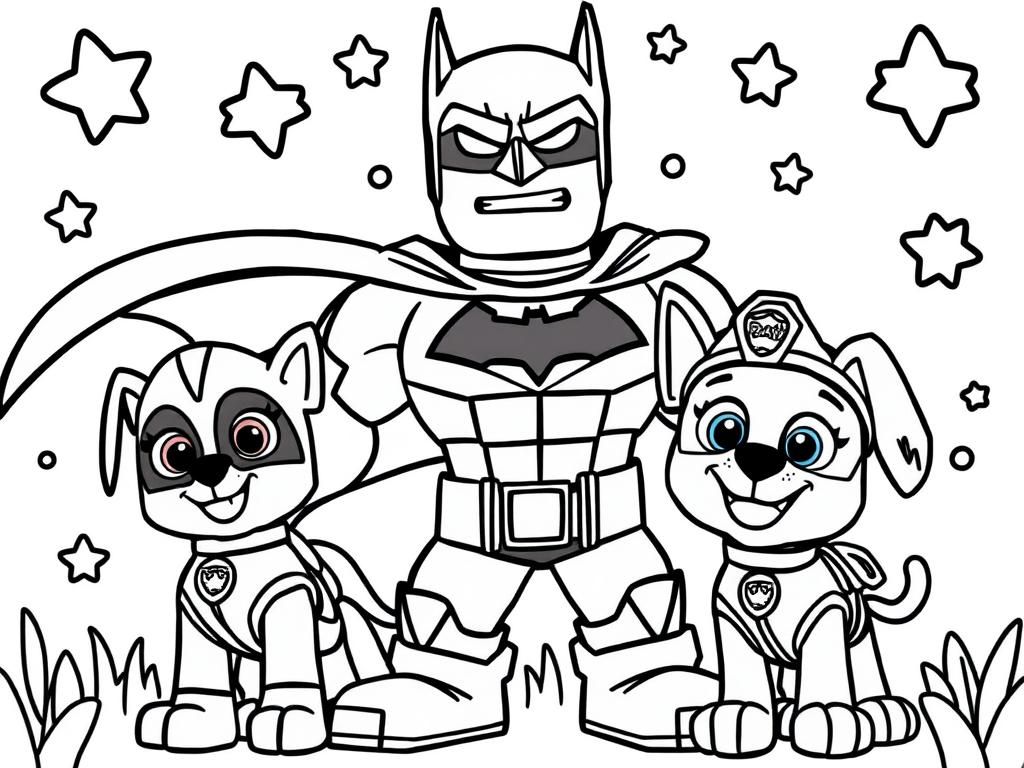 Batman, hulk and Paw patrols