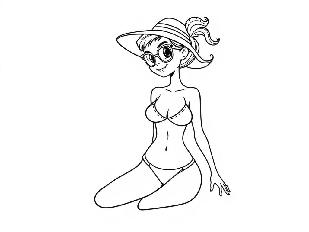 Woman Coloring Page