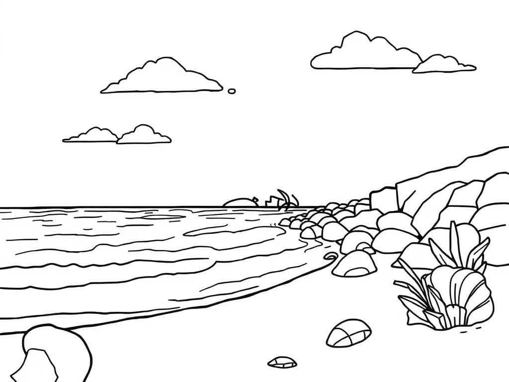 Ocean Coloring Page