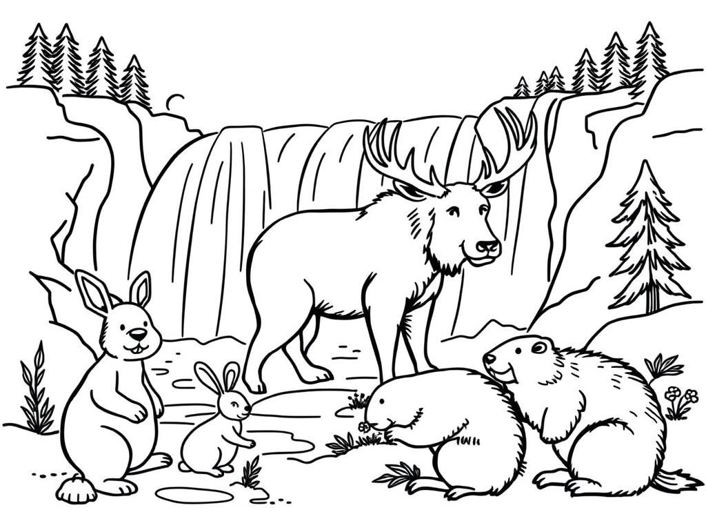Preview of bear, moose, rabbit, beaver at niagara falls