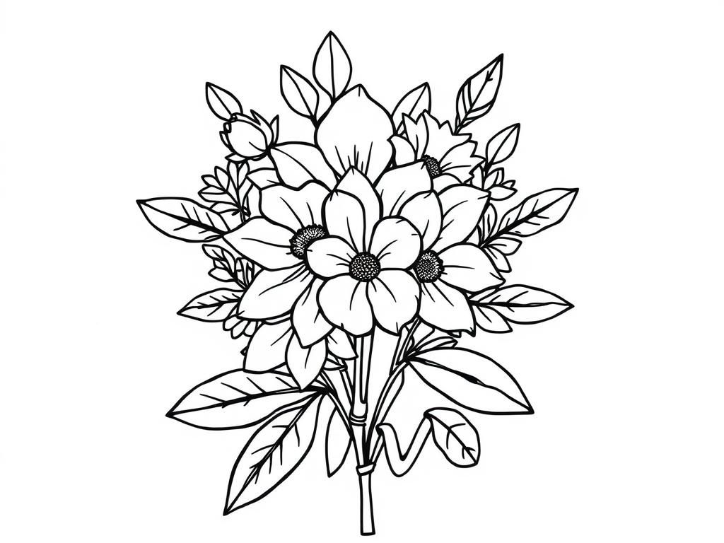 Flowers Coloring Page
