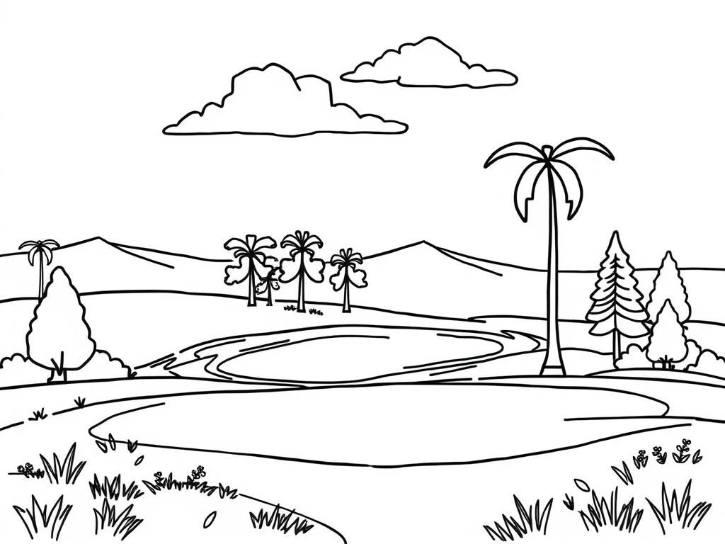 Preview of Beautiful golf course landscape