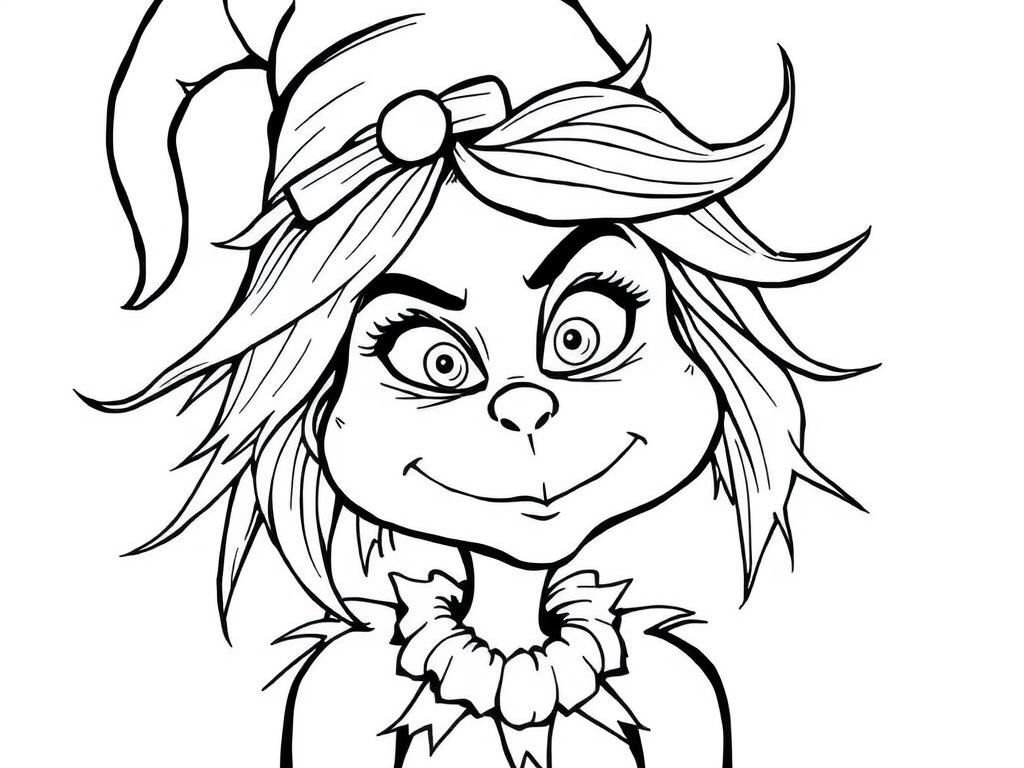 Cindy Lou Who Coloring Page