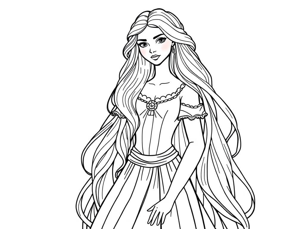 Princess Coloring Page