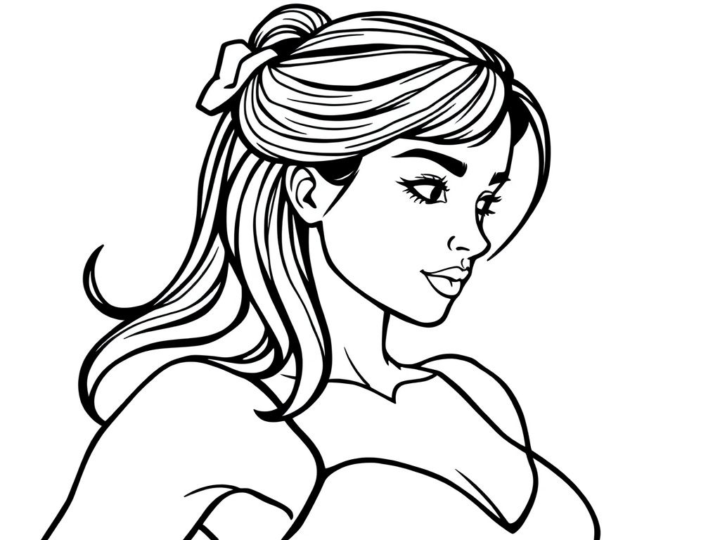 Woman Coloring Page
