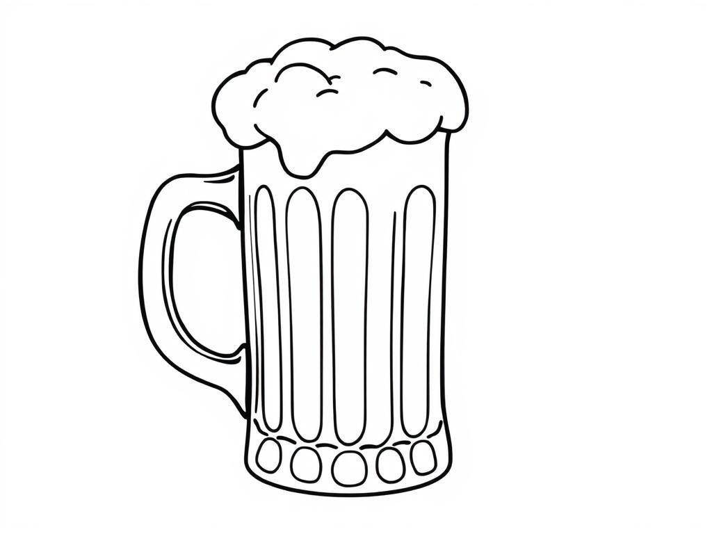 Beer Mug Coloring Page