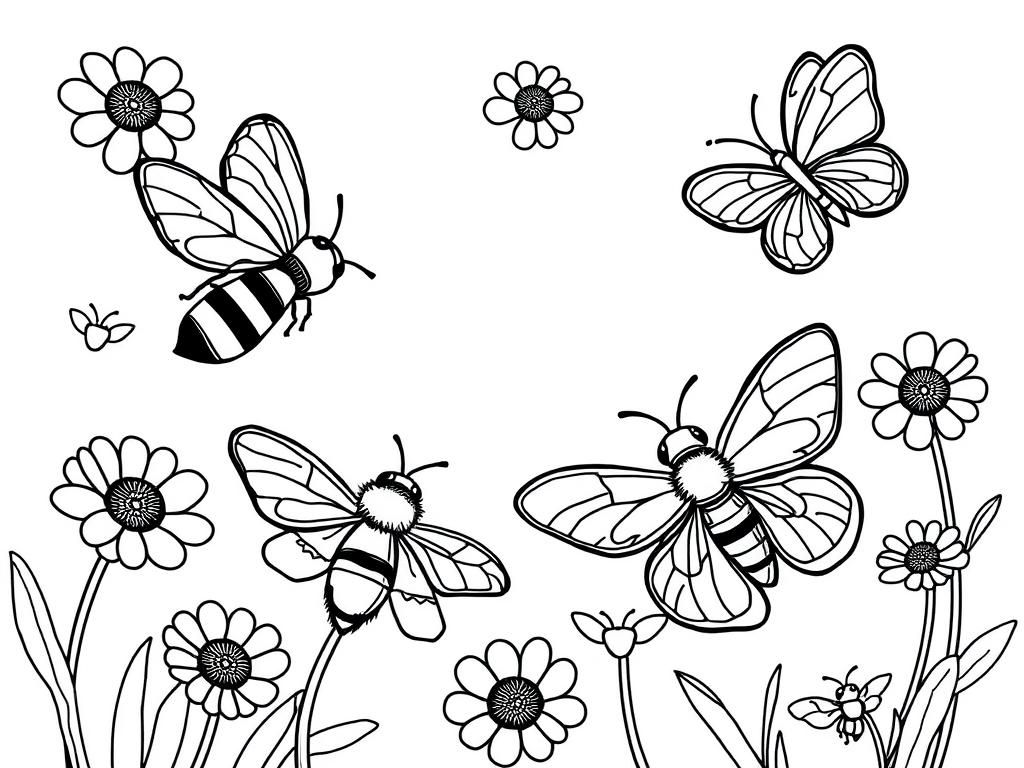 Preview of bees and butterflies