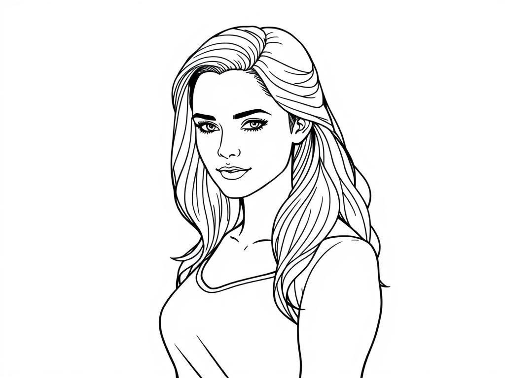 Portrait Coloring Page