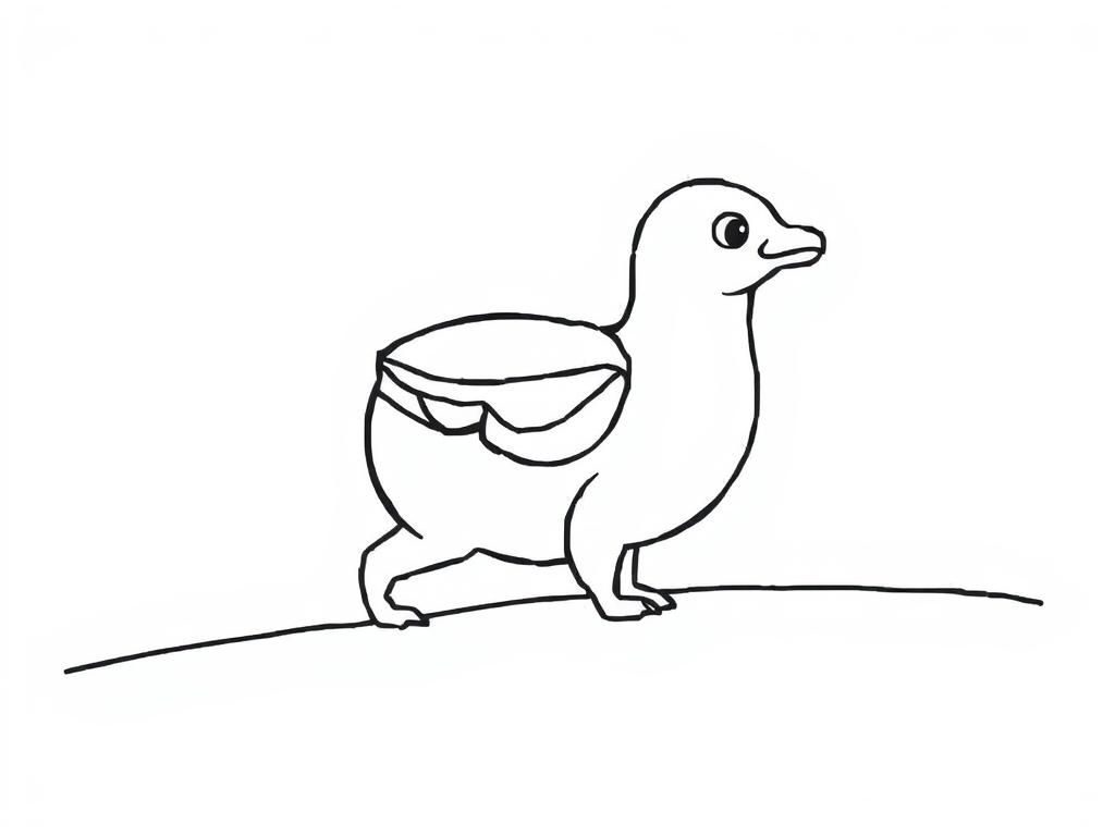 Duckling Coloring Page