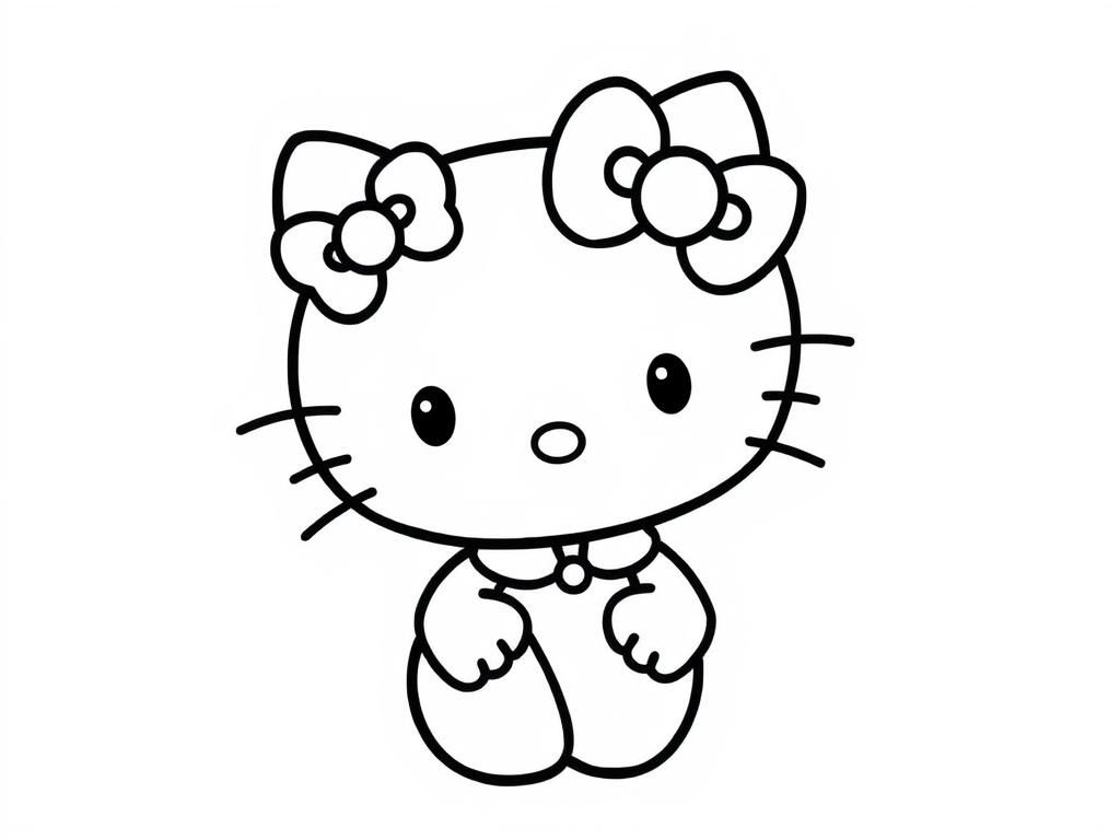 Hello Kitty Coloring Page