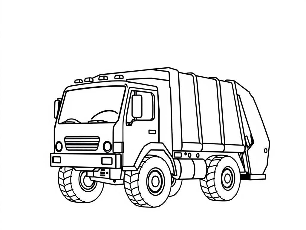 Preview of big garbage truck