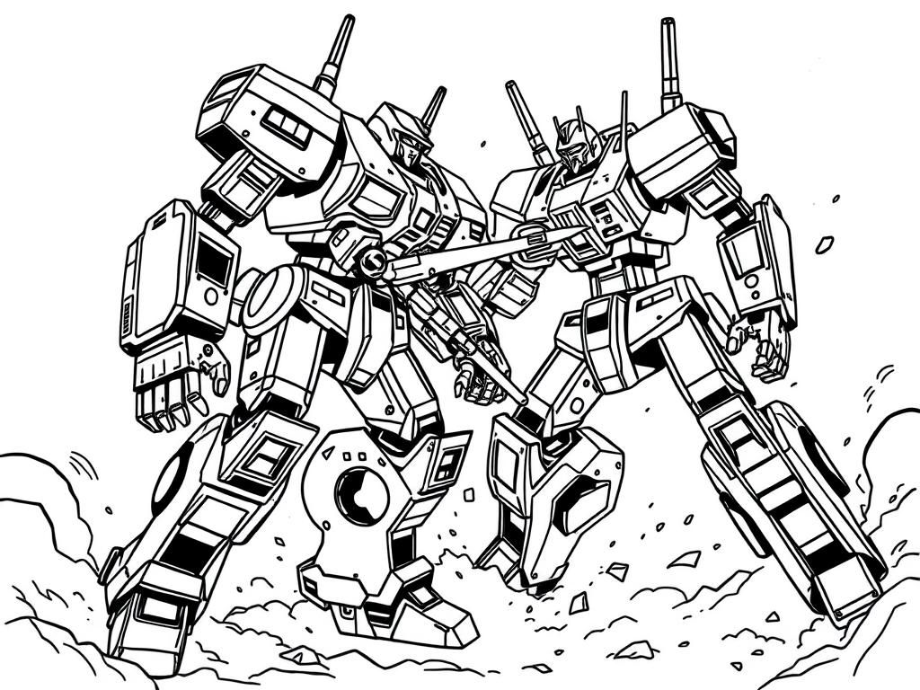 Robots Coloring Page