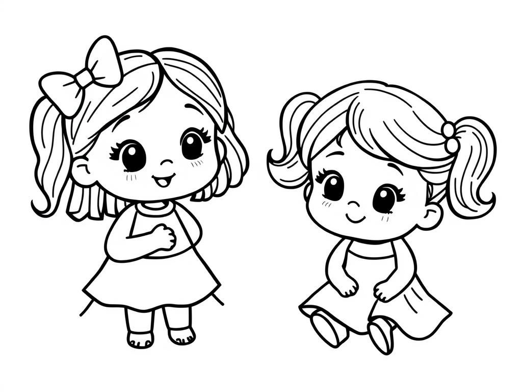 Preview of BIG SISTER LITTLE SISTER CUTE