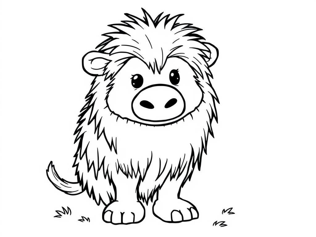 Cute Pig Coloring Page