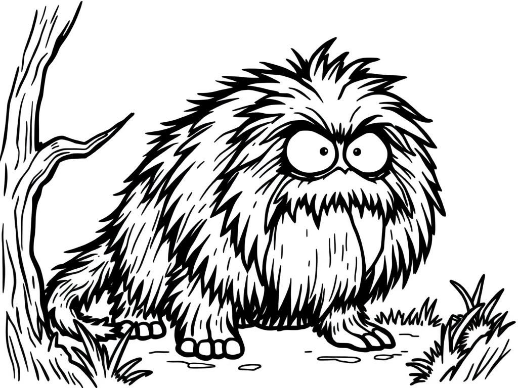Monster Coloring Page
