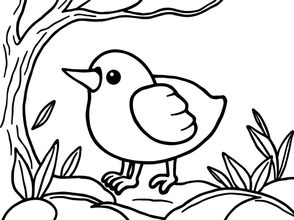 Bird Coloring Page