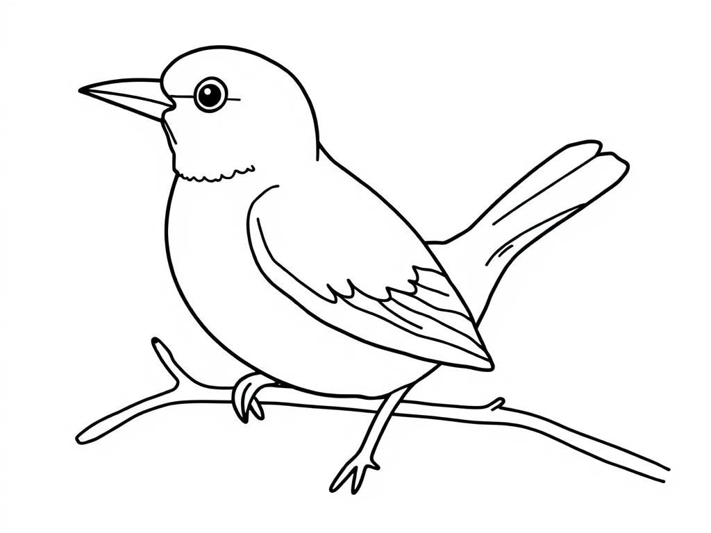Bird Coloring Page