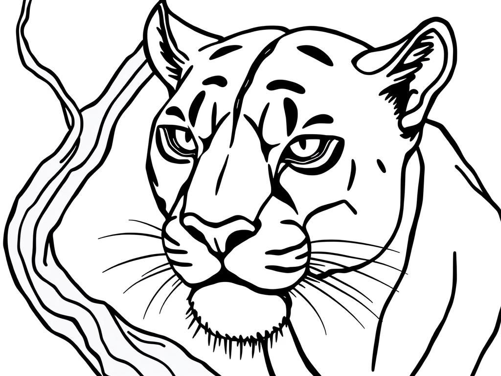 Lioness Coloring Page