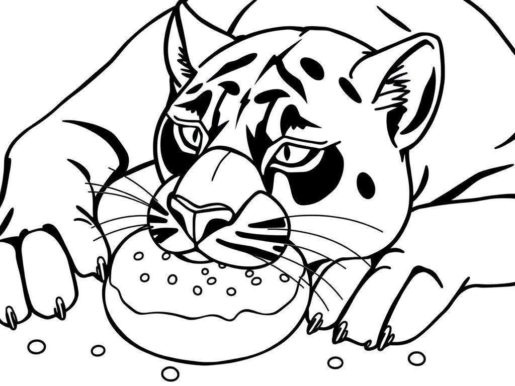 Snow Leopard Coloring Page