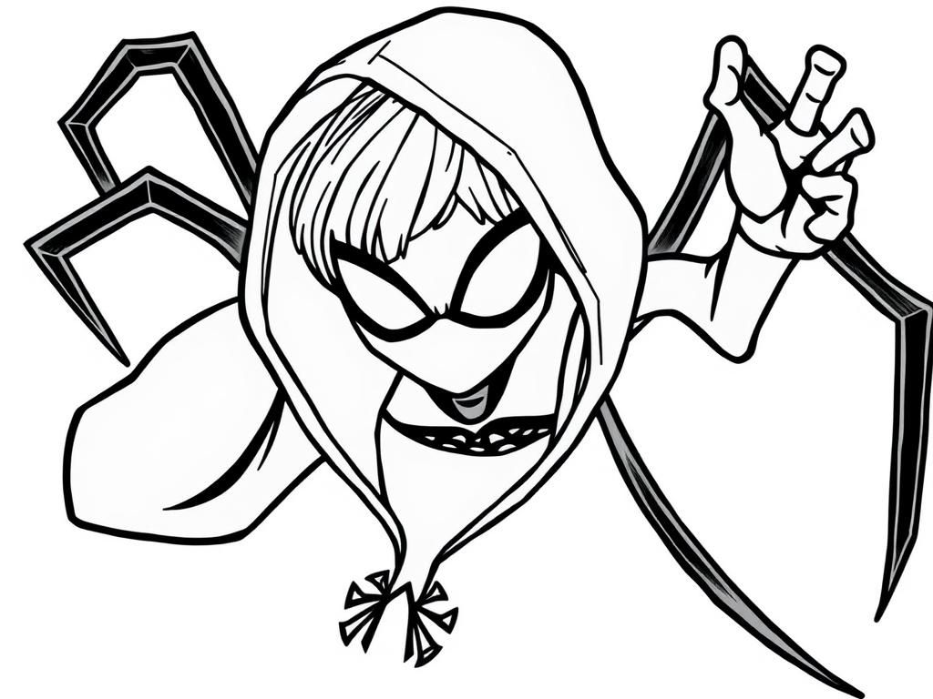 Spider-Gwen Coloring Page