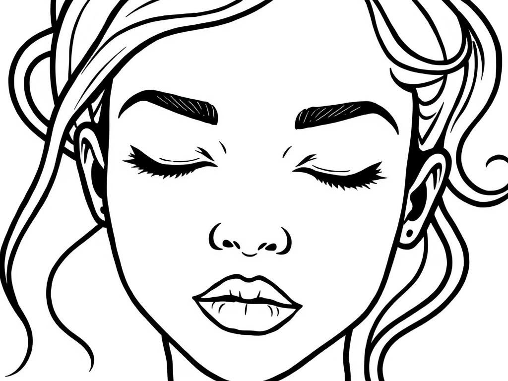 Face Coloring Page