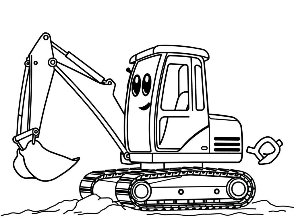 Preview of Blippi on an excavator