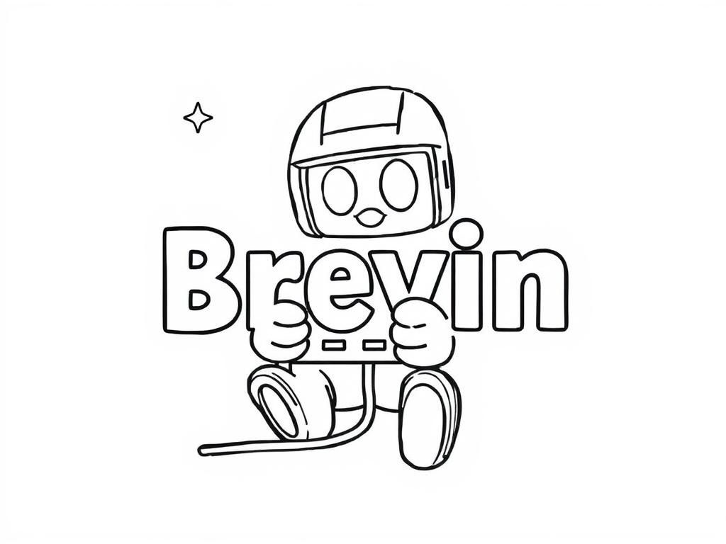 Kleurplaat Brevin de Astronaut