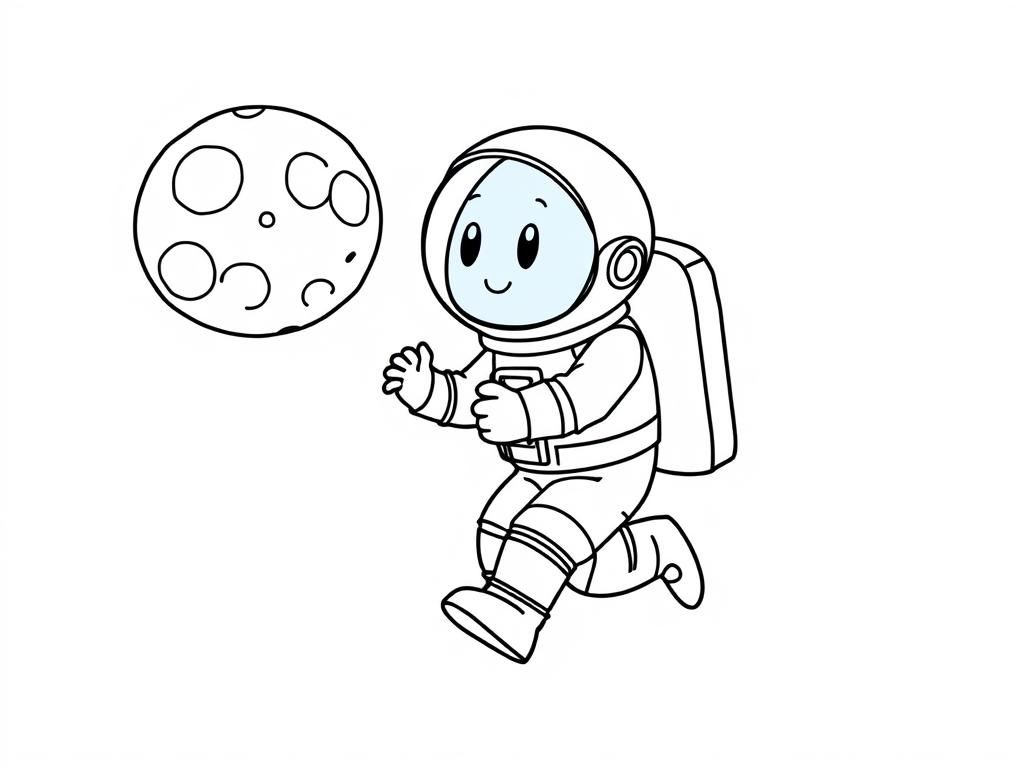 Preview of bluey as an astronaut going to the moon