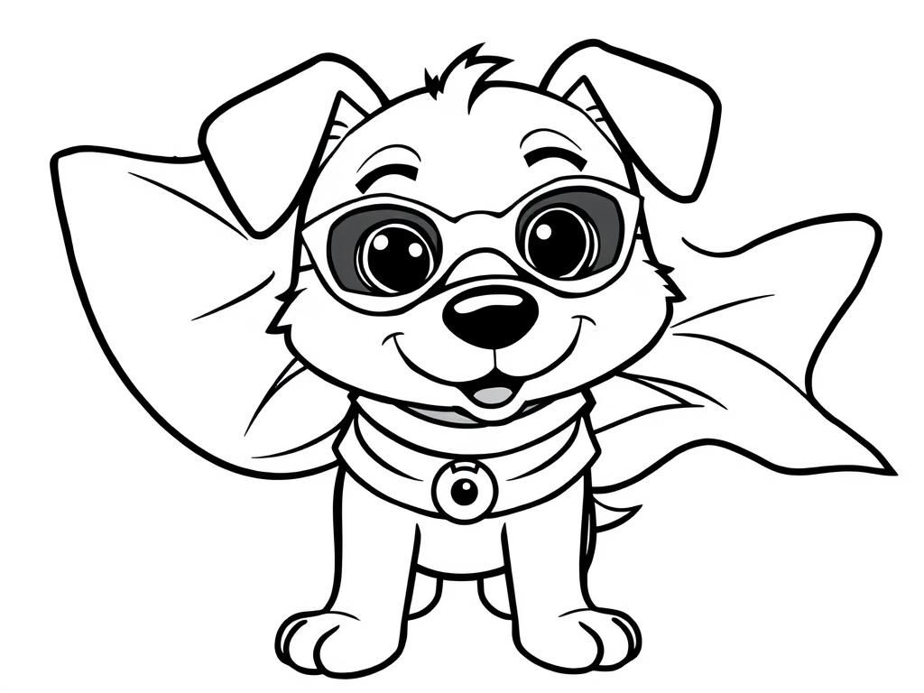 Preview of bluey the dog as a super hero