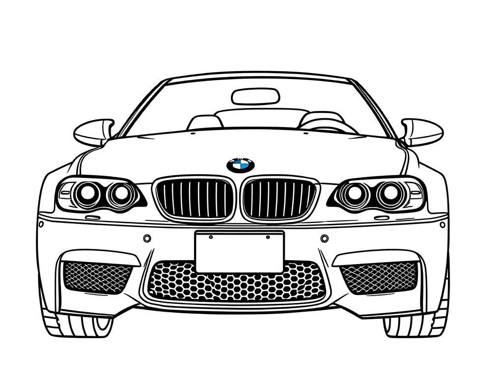 BMW Car Coloring Page