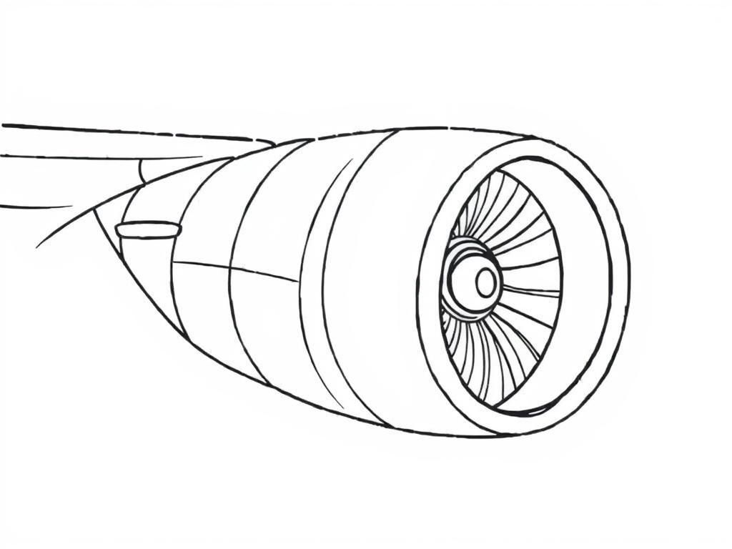 Preview of Boeing 777 engine straight view