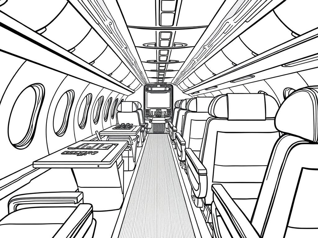 Preview of Boeing 777 interior realistic