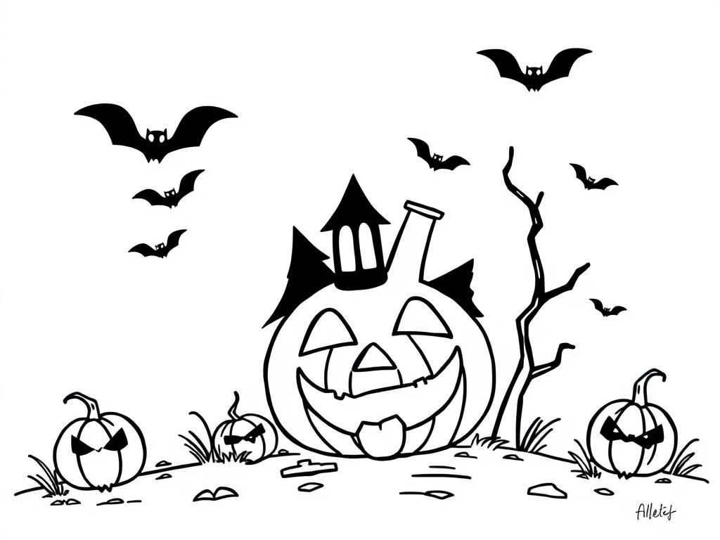 Halloween Coloring Page
