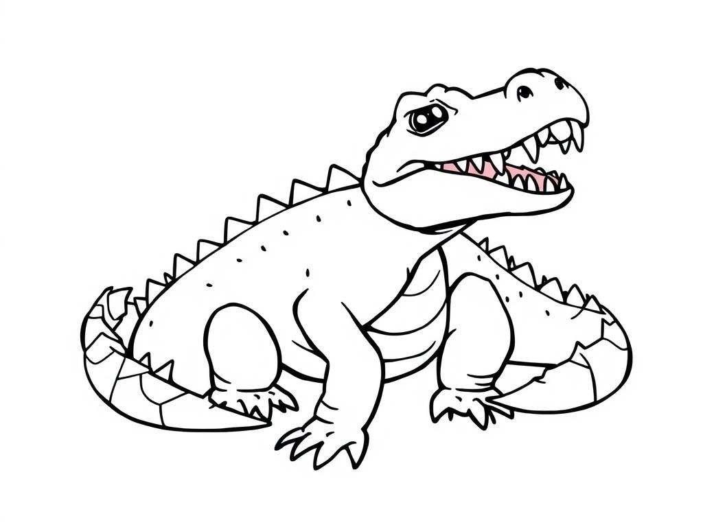 T-Rex Dinosaur Coloring Page
