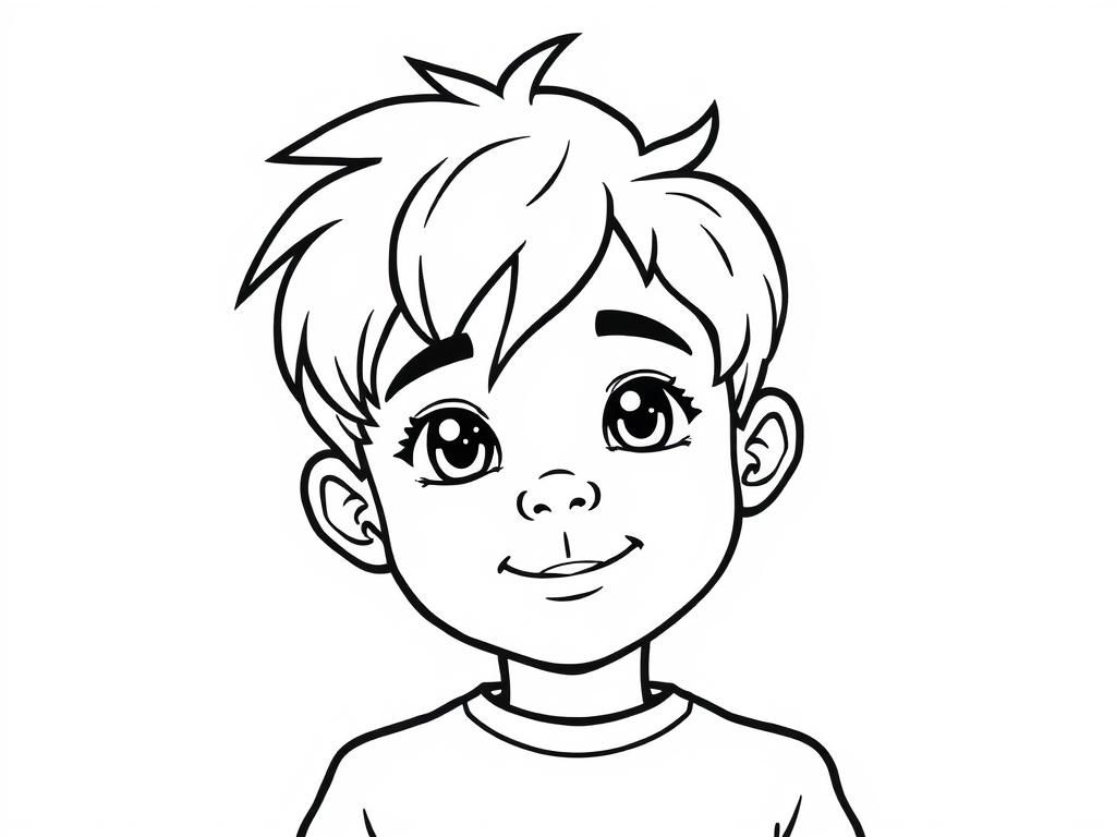 Boy Coloring Page