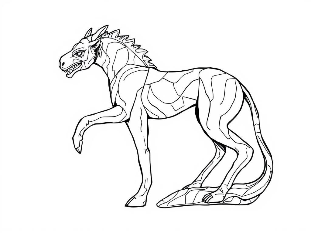 Mythical Creatures Coloring Page
