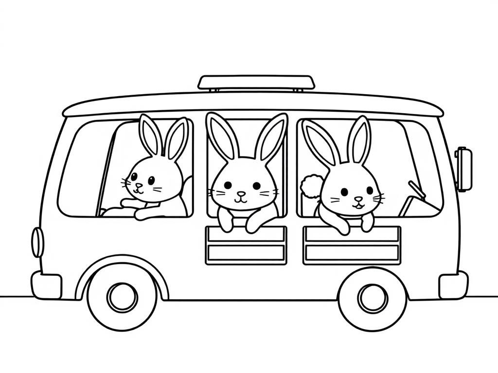 Bunnies Coloring Page