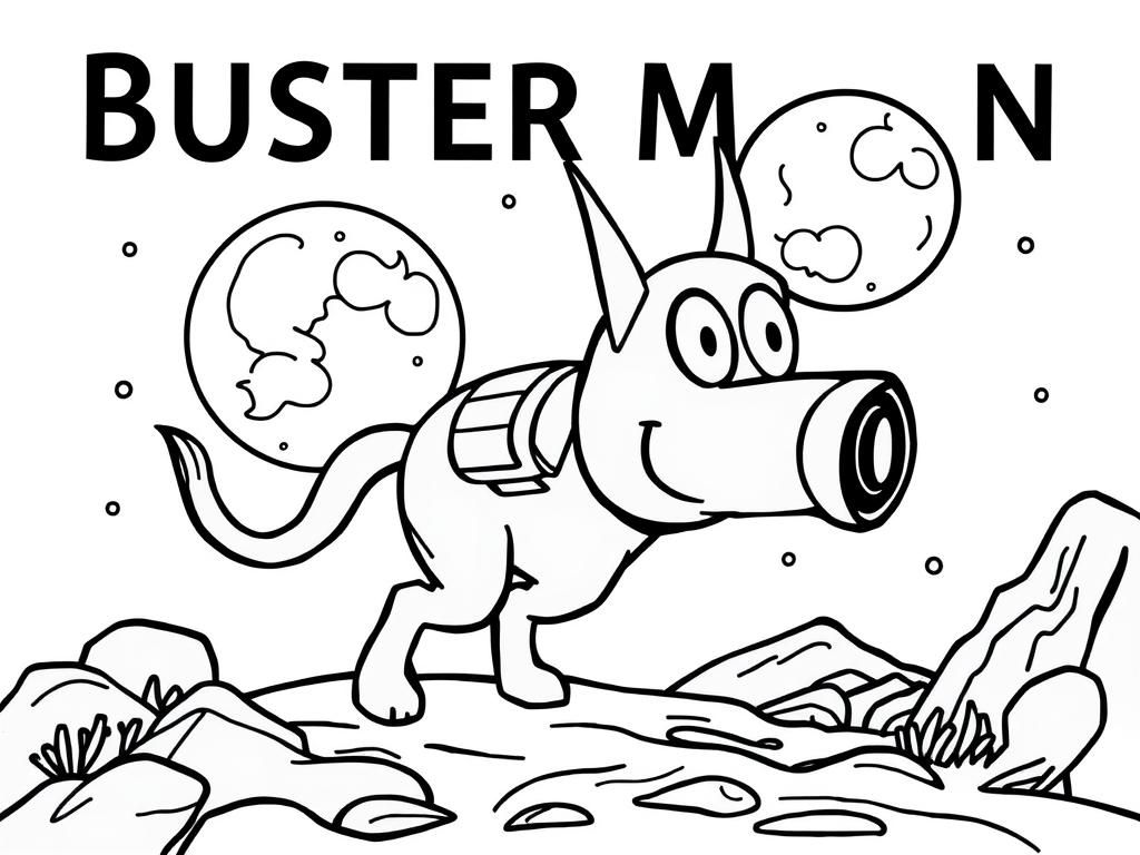 Buster Moon Ruimte Kleurplaat