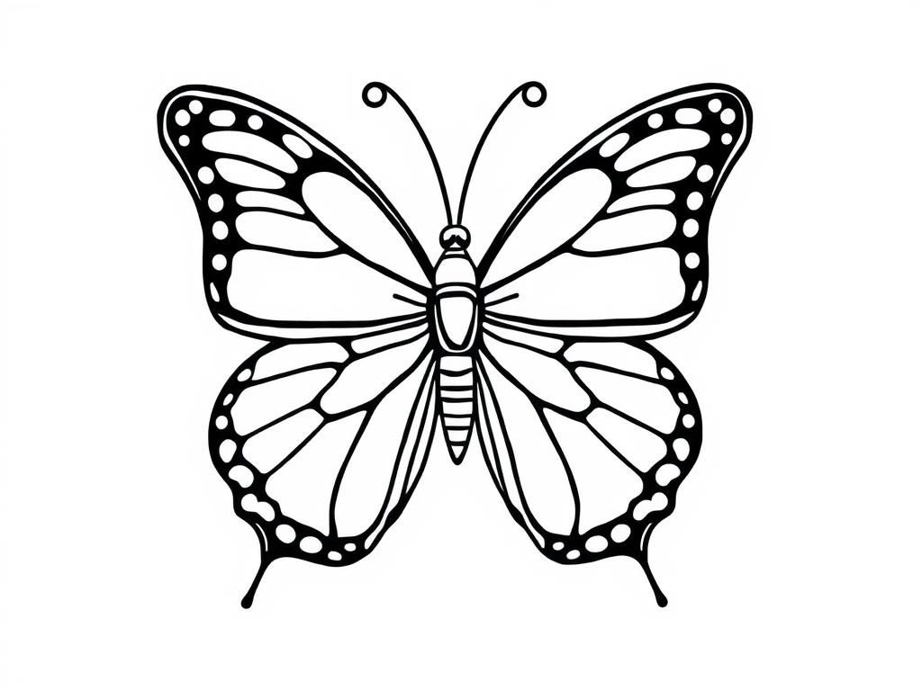 Butterfly Coloring Page